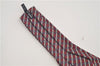 Authentic HERMES Ascot Tie Necktie Chain Pattern Silk Purple Box 2989E