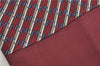 Authentic HERMES Ascot Tie Necktie Chain Pattern Silk Purple Box 2989E