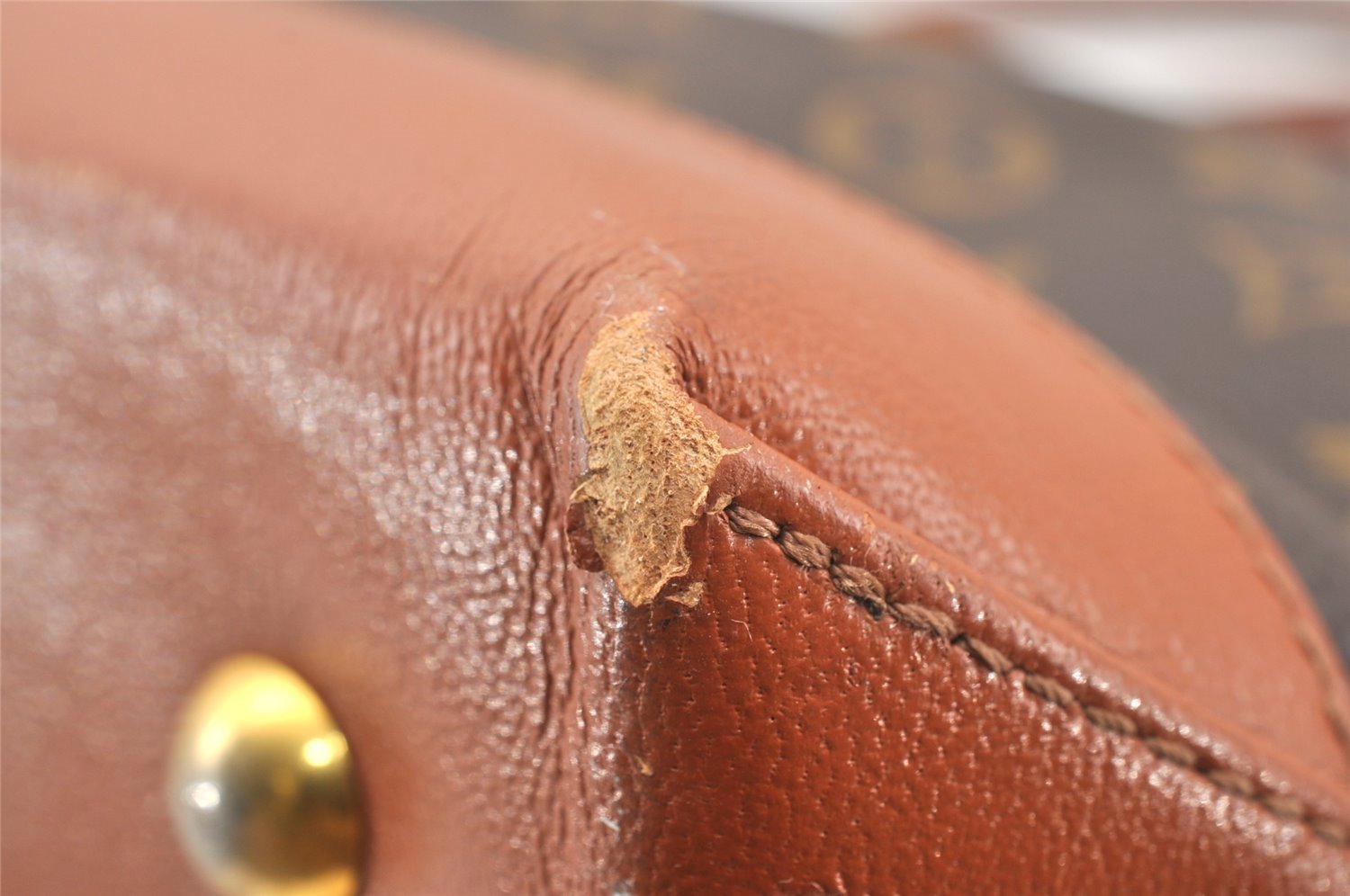 Auth Louis Vuitton Monogram Sac Weekend GM Vintage Tote Hand Bag M42420 LV 2989I