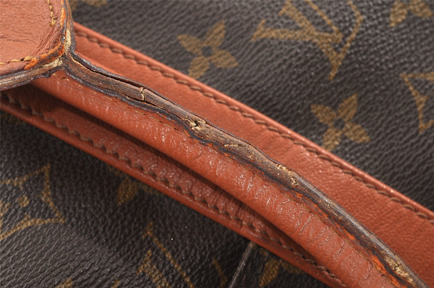 Auth Louis Vuitton Monogram Sac Weekend GM Vintage Tote Hand Bag M42420 LV 2989I