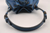 Authentic Louis Vuitton Epi Petit Noe Drawstring Bag M44105 Blue Junk 2990I