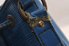 Authentic Louis Vuitton Epi Petit Noe Drawstring Bag M44105 Blue Junk 2990I