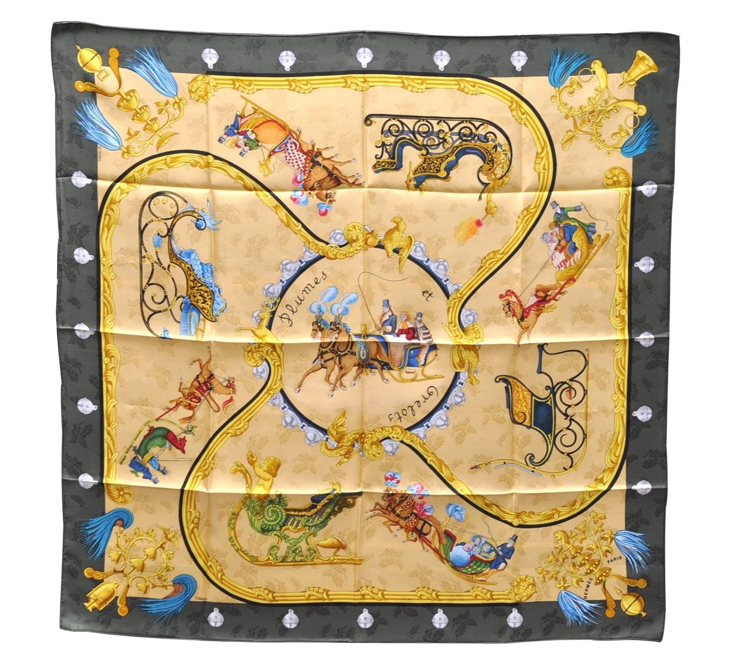 Authentic HERMES Carre 90 Scarf 