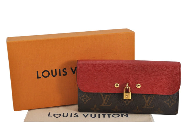 Authentic Louis Vuitton Monogram Portefeuille Venus Wallet M61836 LV Box 2991F