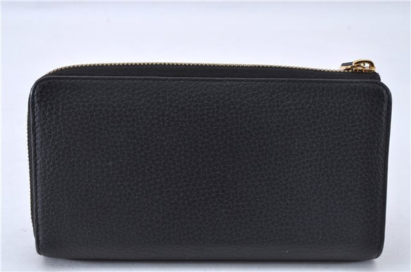 Authentic Louis Vuitton Taurillon Portefeuille Comet Wallet M63102 Black 2992F