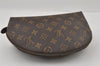 Auth Louis Vuitton Monogram Trousse Demi Ronde 23 Cosmetic Pouch M47520 LV 2992I