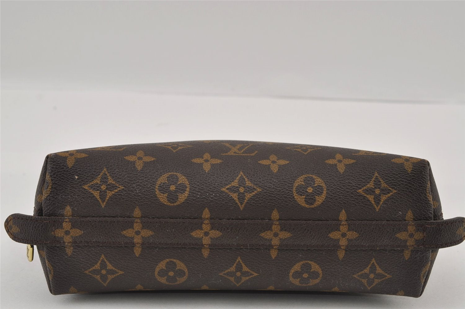 Auth Louis Vuitton Monogram Trousse Demi Ronde 23 Cosmetic Pouch M47520 LV 2992I