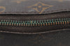 Auth Louis Vuitton Monogram Trousse Demi Ronde 23 Cosmetic Pouch M47520 LV 2992I