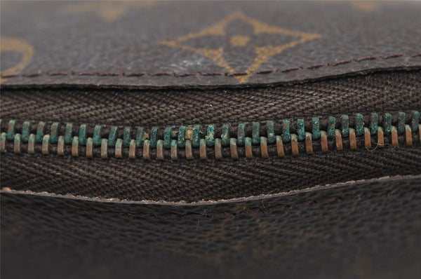 Auth Louis Vuitton Monogram Trousse Demi Ronde 23 Cosmetic Pouch M47520 LV 2992I