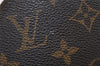 Auth Louis Vuitton Monogram Trousse Demi Ronde 23 Cosmetic Pouch M47520 LV 2992I