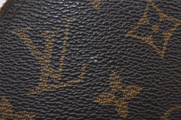 Auth Louis Vuitton Monogram Trousse Demi Ronde 23 Cosmetic Pouch M47520 LV 2992I