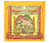 Authentic HERMES Carre 90 Scarf "L'ATLANTIDE" Silk Yellow 2993D