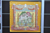 Authentic HERMES Carre 90 Scarf "L'ATLANTIDE" Silk Yellow 2993D