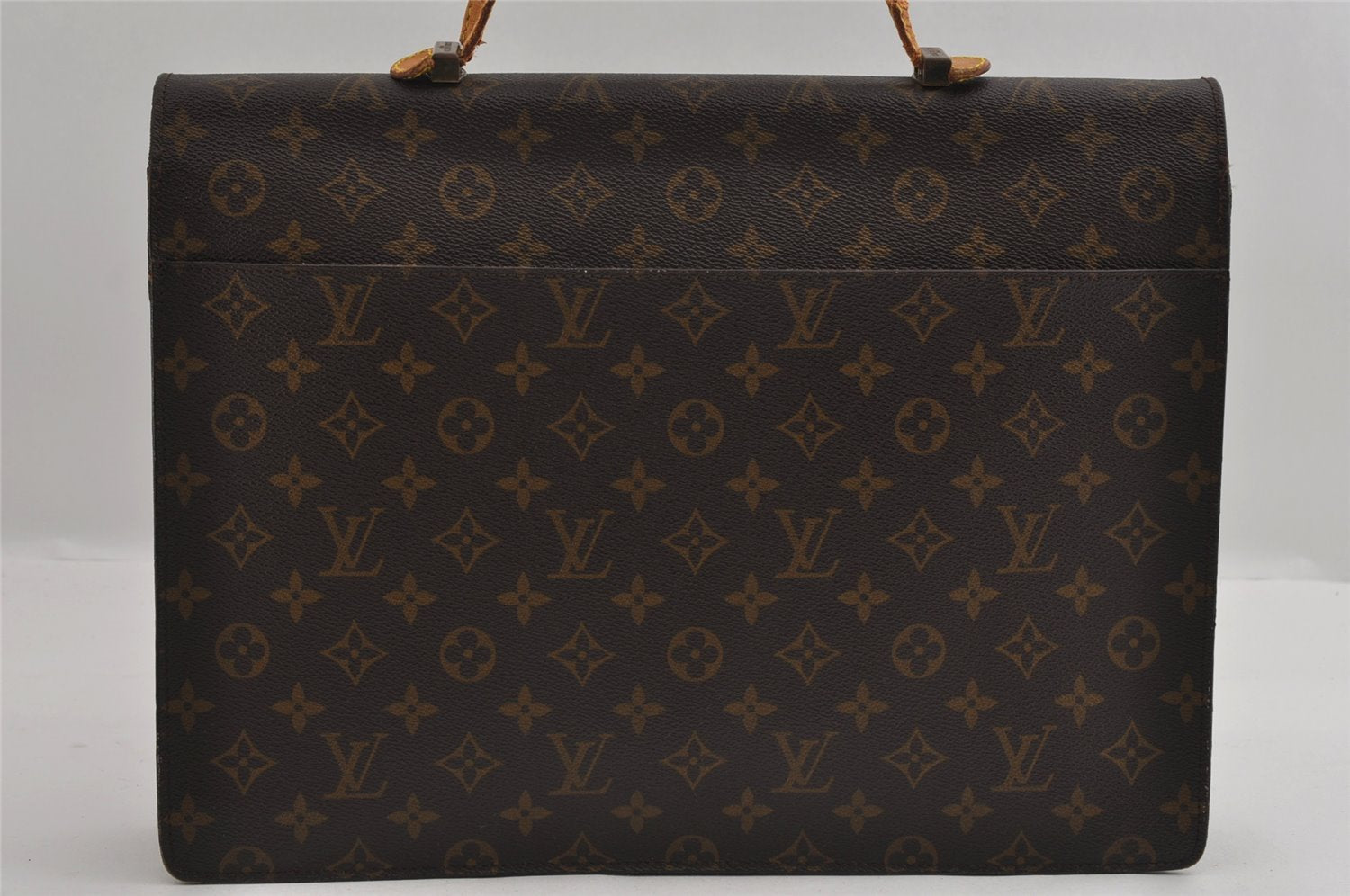 Auth Louis Vuitton Monogram Serviette Conseiller Briefcase Old Model Junk 2993I