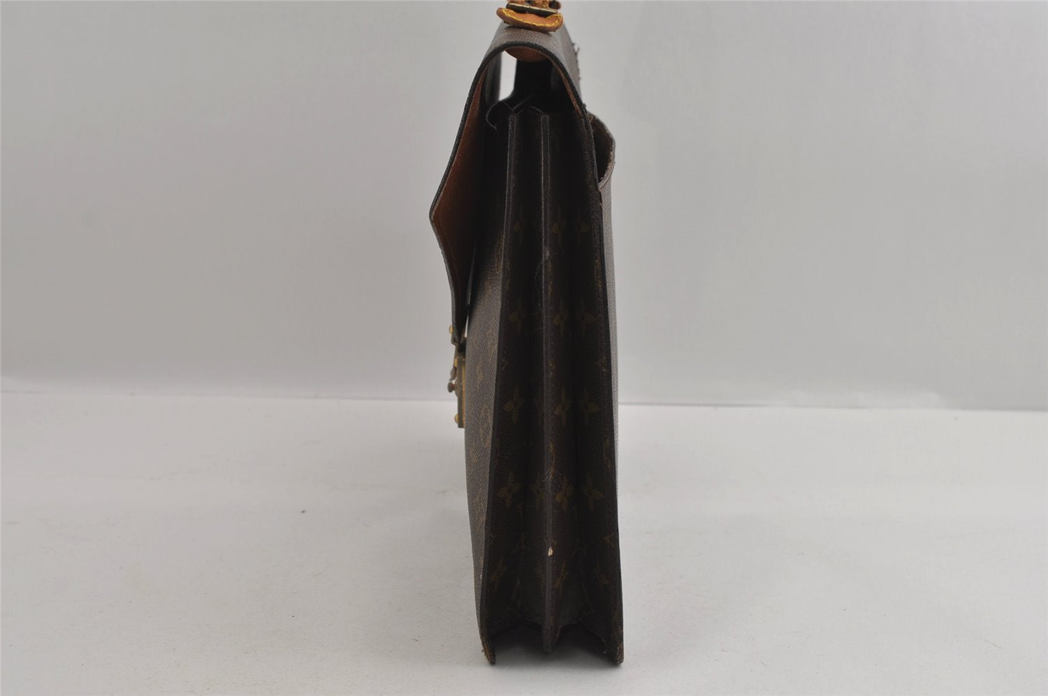 Auth Louis Vuitton Monogram Serviette Conseiller Briefcase Old Model Junk 2993I