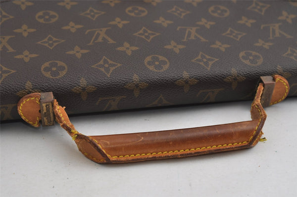 Auth Louis Vuitton Monogram Serviette Conseiller Briefcase Old Model Junk 2993I