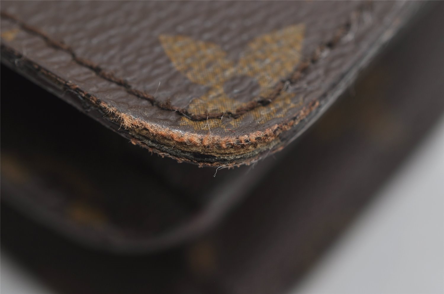 Auth Louis Vuitton Monogram Serviette Conseiller Briefcase Old Model Junk 2993I