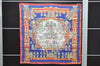 Authentic HERMES Carre 90 Scarf "ASTRES et SOLEILS" Silk Blue 2995D