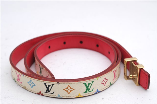 Louis Vuitton Monogram Multicolor Ceinture Initial 85cm 33.5