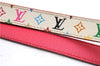 Louis Vuitton Monogram Multicolor Ceinture Initial 85cm 33.5" White Box 2995E