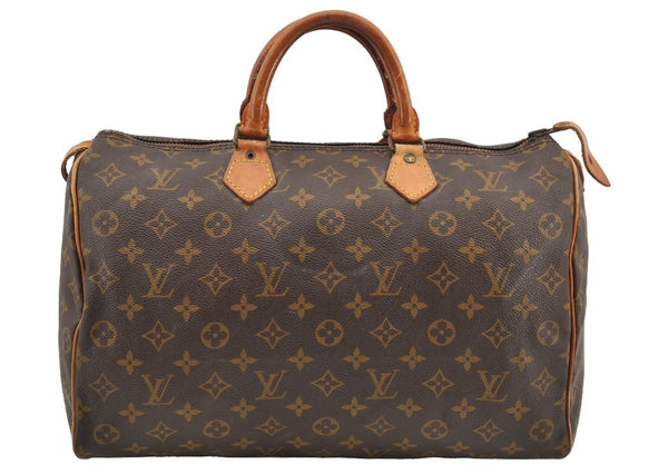 Authentic Louis Vuitton Monogram Speedy 35 Hand Boston Bag Old Model LV 2995I