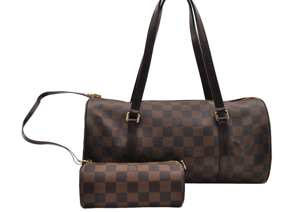 Authentic Louis Vuitton Damier Papillon 30 Hand Bag Purse N51303 LV 2996I