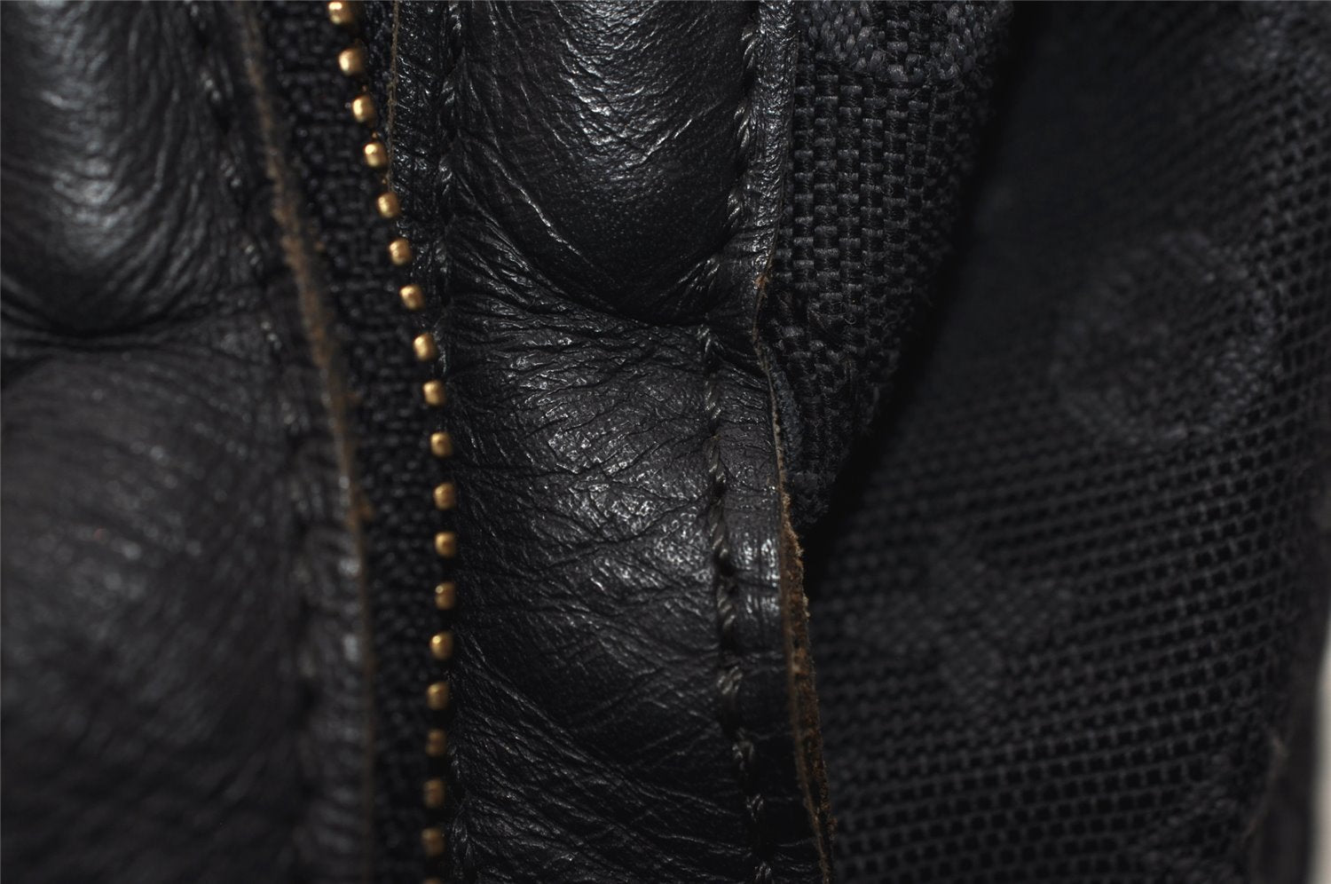 Auth Louis Vuitton Monogram Mini Josephine PM Hand Bag Dark Blue M92414 LV 2997I