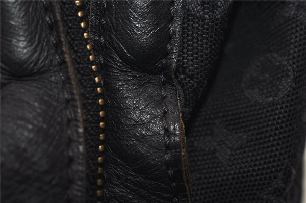 Auth Louis Vuitton Monogram Mini Josephine PM Hand Bag Dark Blue M92414 LV 2997I