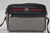 Authentic GUCCI Sherry Line Micro GG Shoulder Bag PVC Leather Navy Junk 2999I