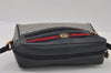 Authentic GUCCI Sherry Line Micro GG Shoulder Bag PVC Leather Navy Junk 2999I
