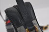 Authentic GUCCI Sherry Line Micro GG Shoulder Bag PVC Leather Navy Junk 2999I