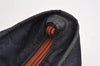 Authentic GUCCI Sherry Line Shoulder Tote Bag GG Nylon Leather 374433 Navy 3000I
