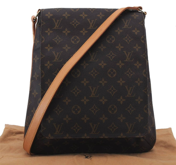 Authentic Louis Vuitton Monogram Musette Shoulder Cross Body Bag M51256 LV 3001D
