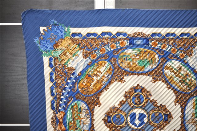 Authentic HERMES Pleats Scarf 