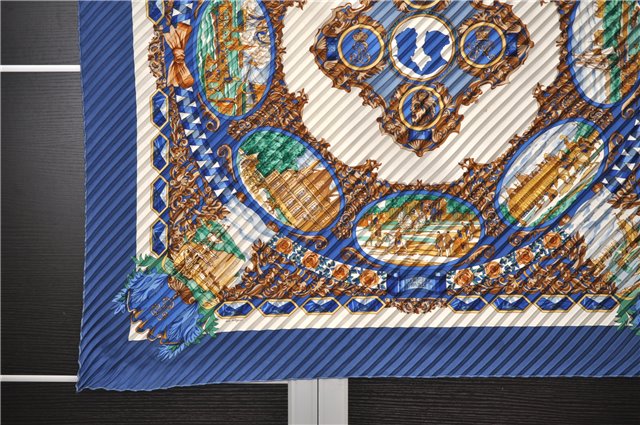 Authentic HERMES Pleats Scarf 