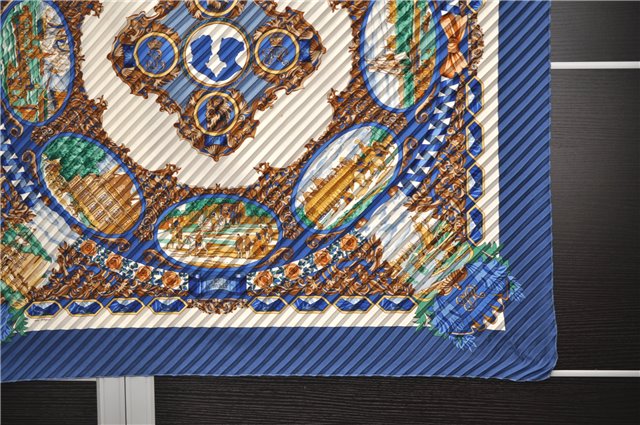 Authentic HERMES Pleats Scarf 