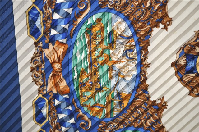 Authentic HERMES Pleats Scarf 