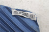 Authentic HERMES Pleats Scarf "L'ENTENTE CORDIALE" Silk Blue 3001E