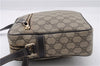Authentic GUCCI Shoulder Cross Body Bag GG PVC Leather 233268 Brown 3002F