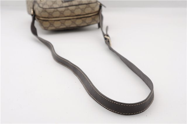 Authentic GUCCI Shoulder Cross Body Bag GG PVC Leather 233268 Brown 3002F