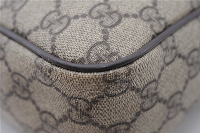 Authentic GUCCI Shoulder Cross Body Bag GG PVC Leather 233268 Brown 3002F
