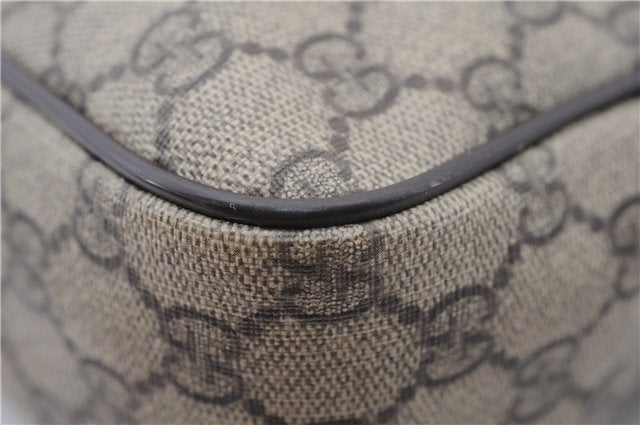 Authentic GUCCI Shoulder Cross Body Bag GG PVC Leather 233268 Brown 3002F