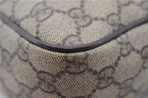 Authentic GUCCI Shoulder Cross Body Bag GG PVC Leather 233268 Brown 3002F