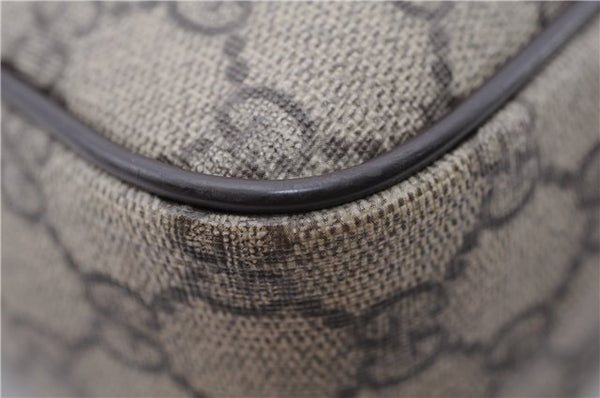 Authentic GUCCI Shoulder Cross Body Bag GG PVC Leather 233268 Brown 3002F