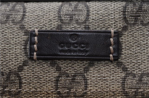 Authentic GUCCI Shoulder Cross Body Bag GG PVC Leather 233268 Brown 3002F