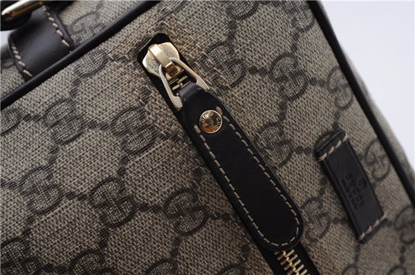 Authentic GUCCI Shoulder Cross Body Bag GG PVC Leather 233268 Brown 3002F