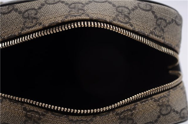 Authentic GUCCI Shoulder Cross Body Bag GG PVC Leather 233268 Brown 3002F