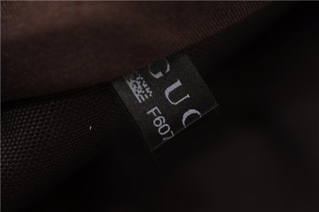 Authentic GUCCI Shoulder Cross Body Bag GG PVC Leather 233268 Brown 3002F