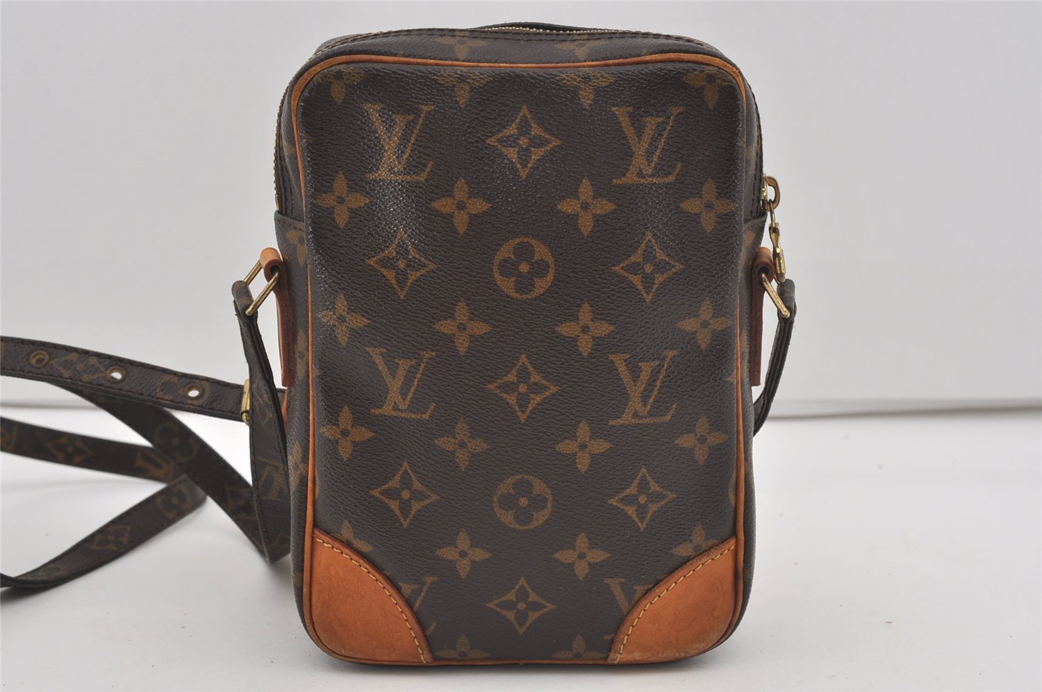 Authentic Louis Vuitton Monogram Danube Shoulder Cross Body Bag M45266 LV 3002I
