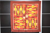 Authentic HERMES Carre 90 Scarf Crown Motif Silk Brown 3003E